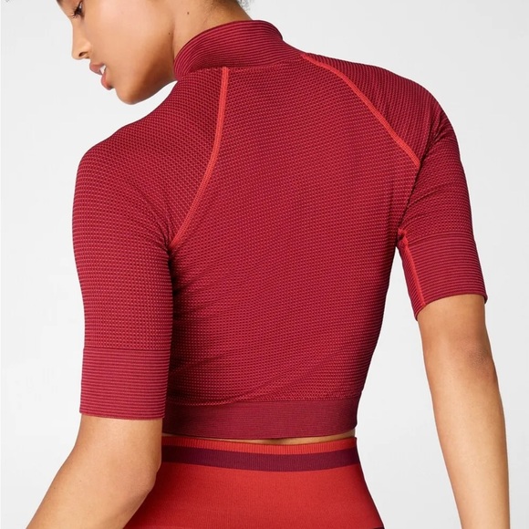 Fabletics Jenny Seamless Cropped Zip Jacket XS - Picture 2 of 8